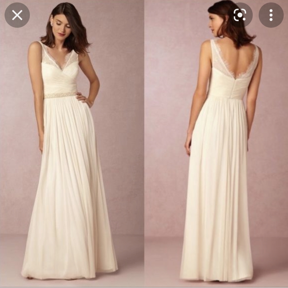 BHLDN ivory wedding dress size 8